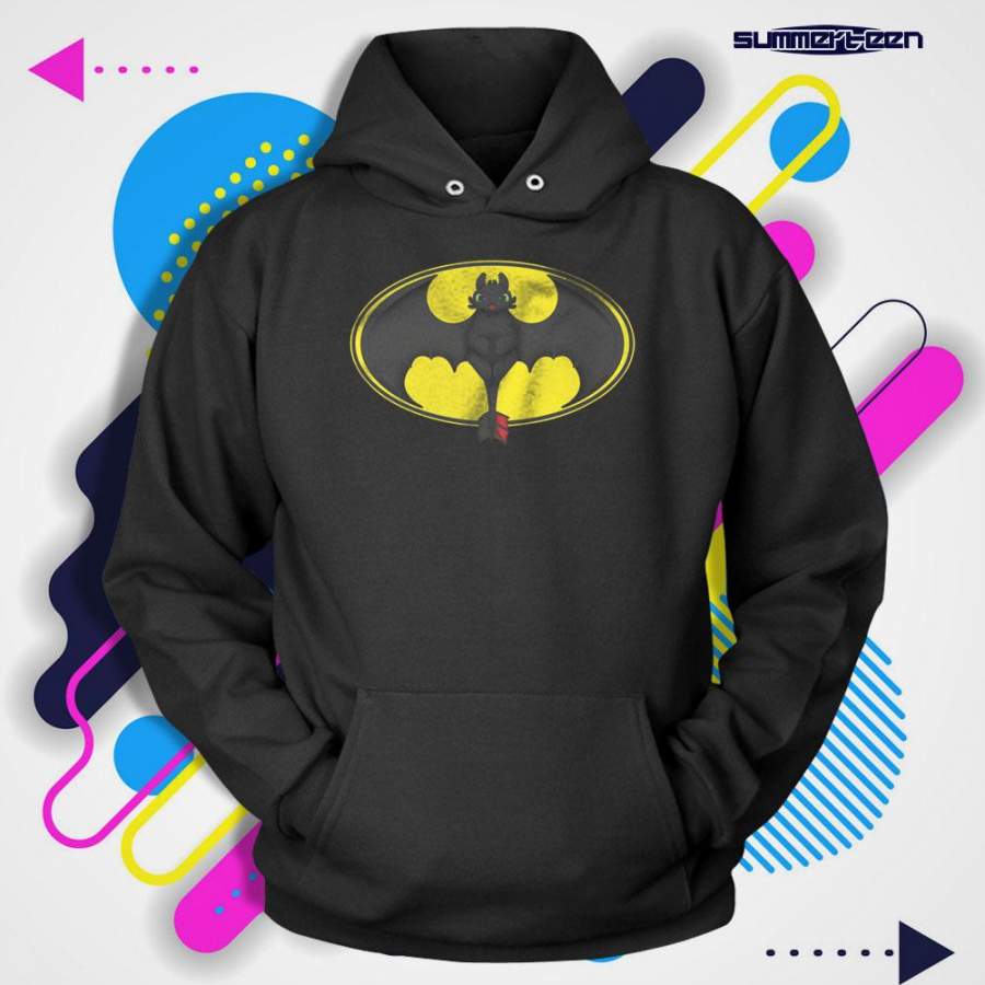 Toothless Spoof Batman Men’S Hoodie