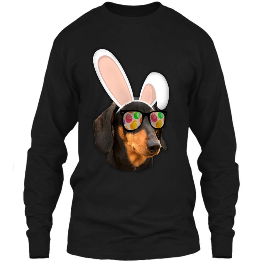 Dachshund Easter Bunny shirt LS Ultra Cotton Tshirt