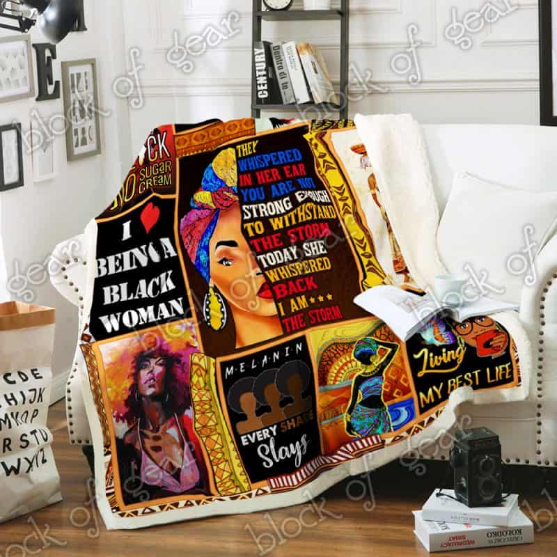 She Believed She Could So She Did Black Girl Senior 2020 Melanin, African American Premium Quilt Blanket Size Throw, Twin, Queen, King, Super King