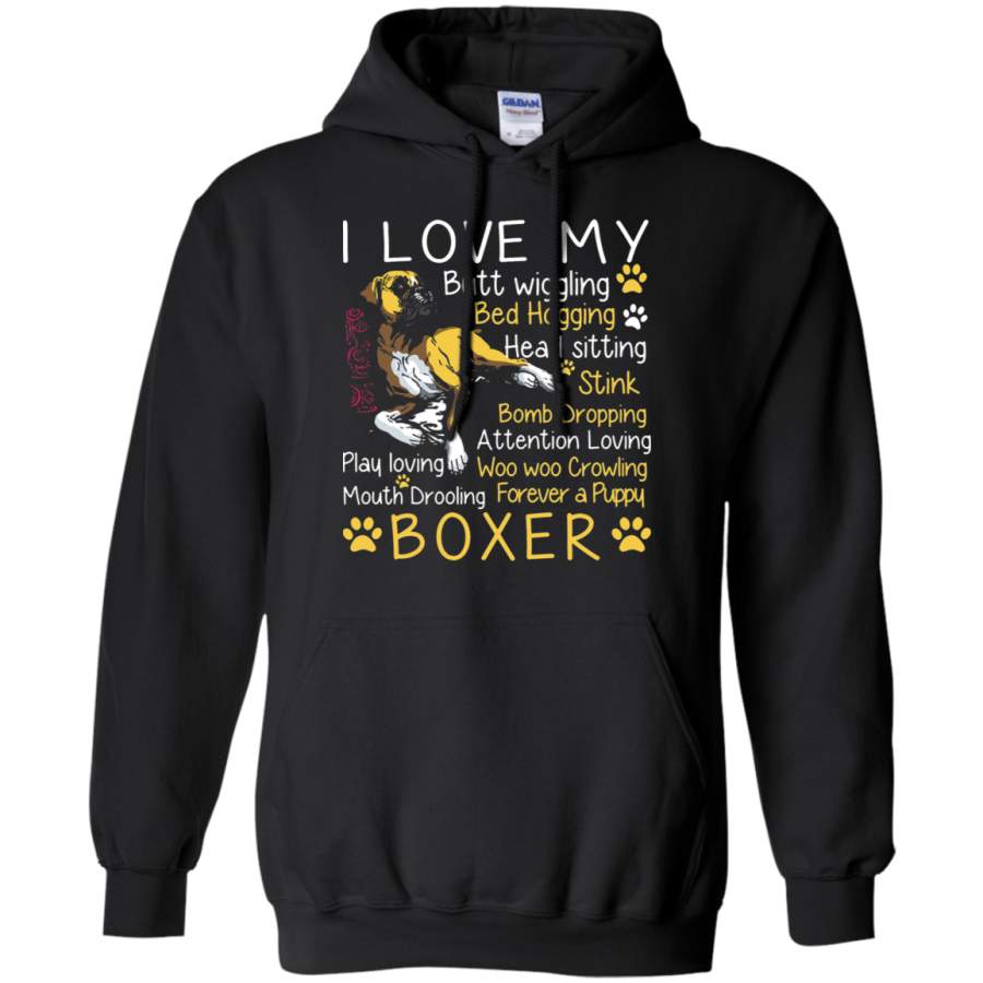 AGR I Love My Boxer Forever A Puppy Hoodie