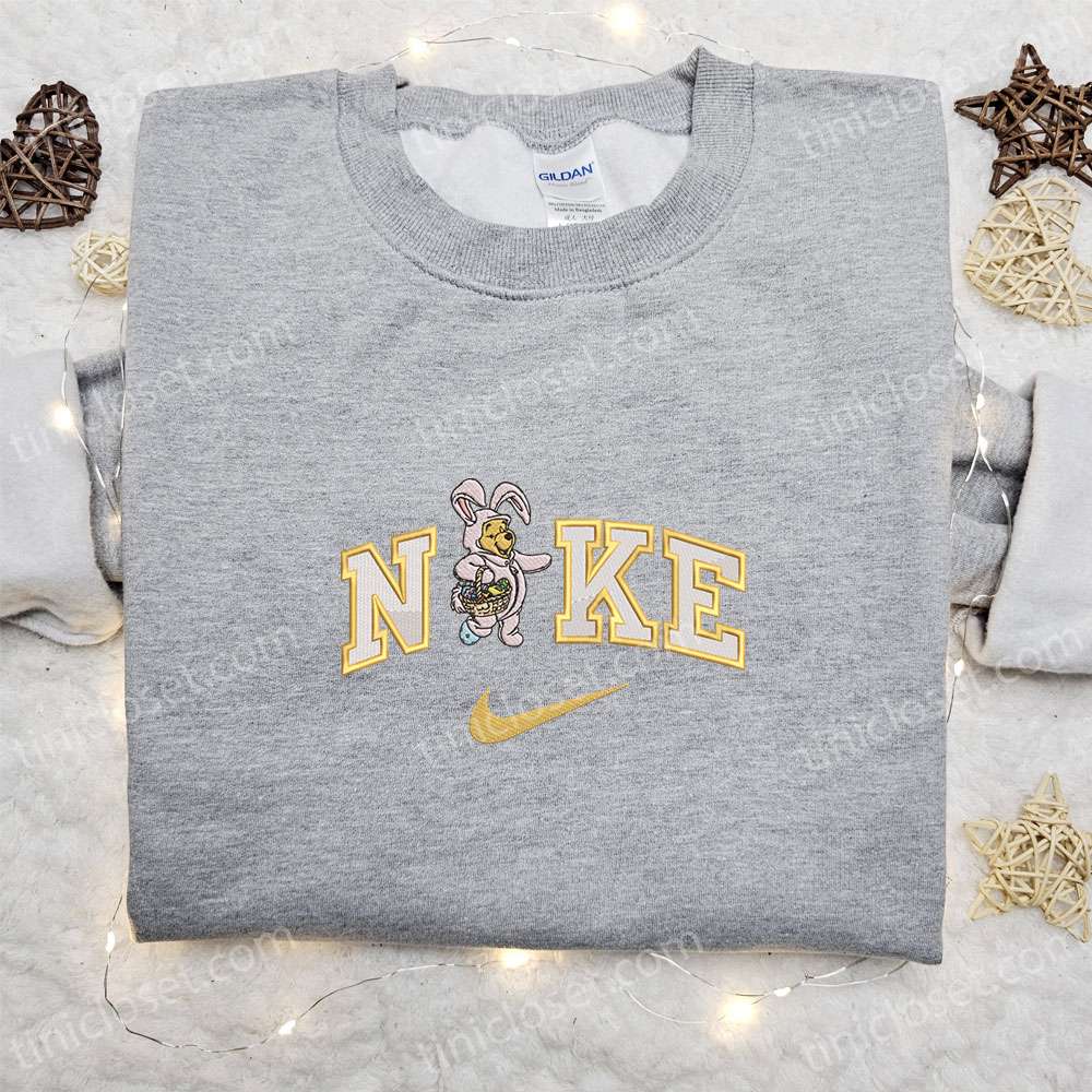 Winnie The Pooh Easter x Nike Embroidered Shirt, Thanksgiving Day Embroidered Hoodie, Best Holiday Gift Ideas – Small Gifts Great Love