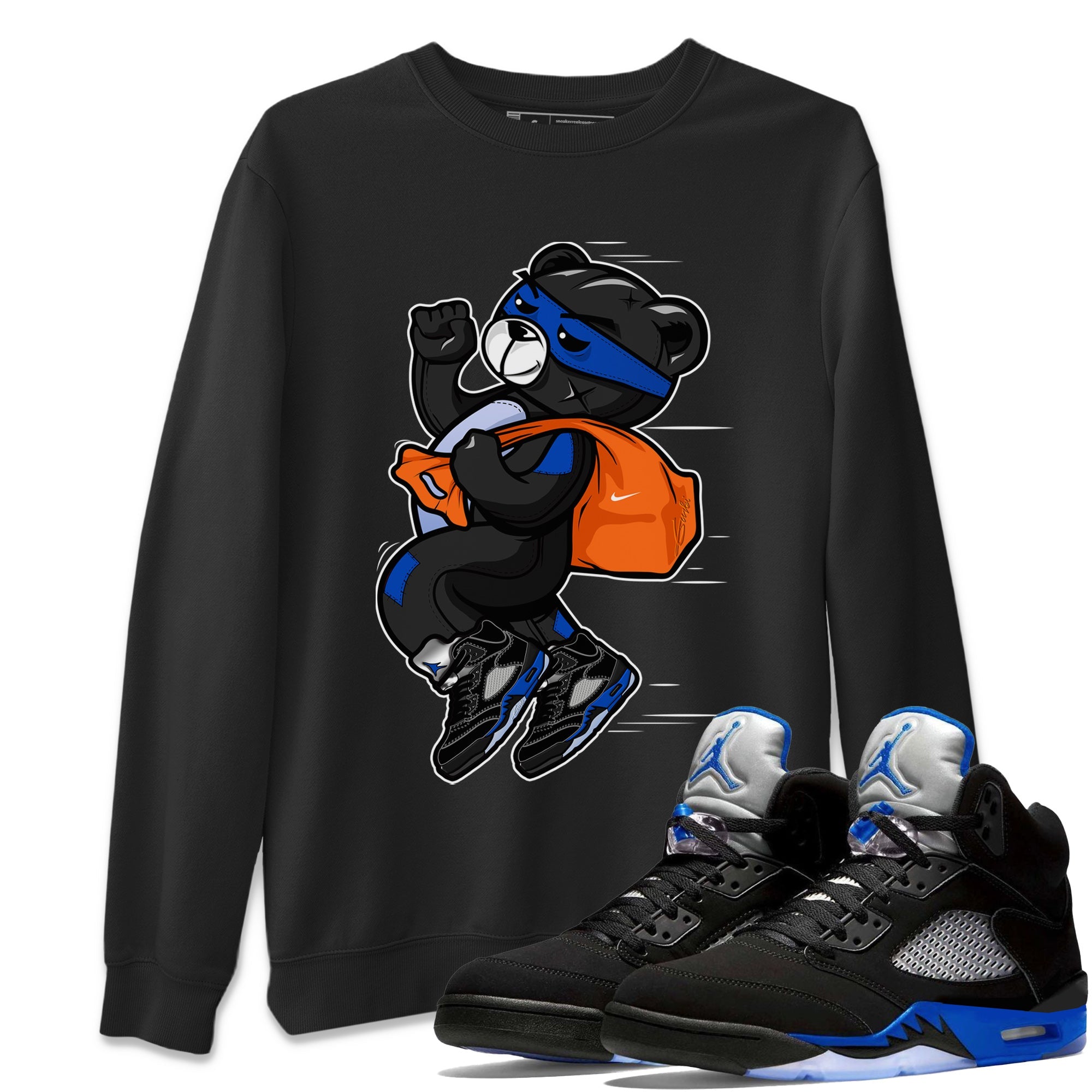 Thief Bear Sweatshirt – Air Jordan 5 Racer Blue