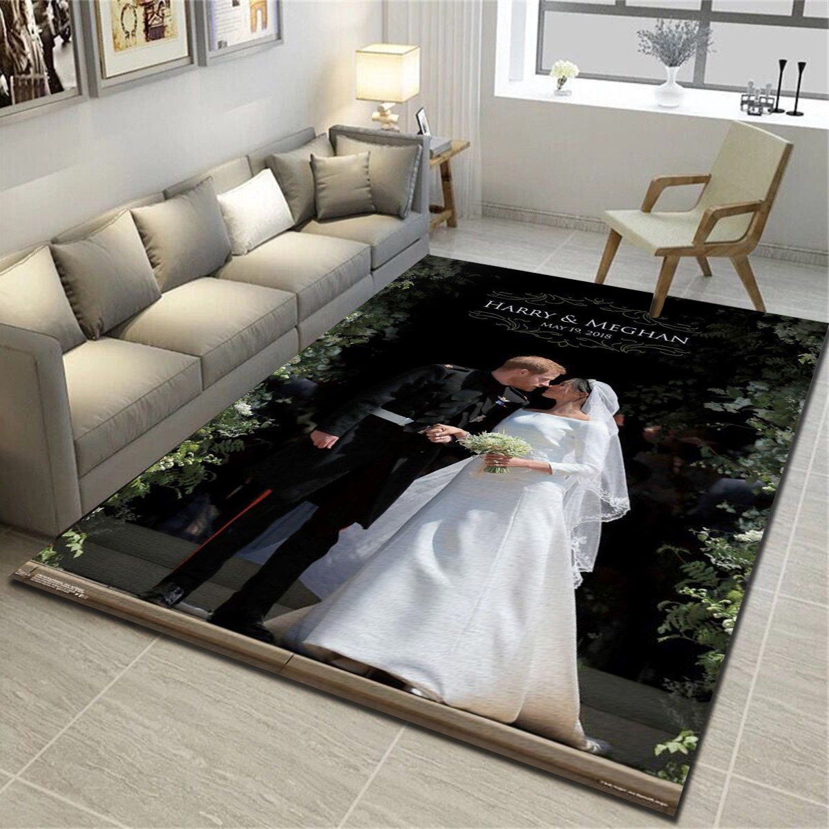 The Royal Wedding Harry And Meghan Area Rugs, Living Room Carpet