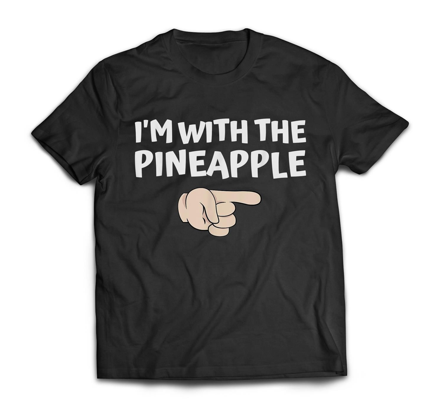 Im With The Pineapple Spooky Halloween Matching Set Couples T-Shirt