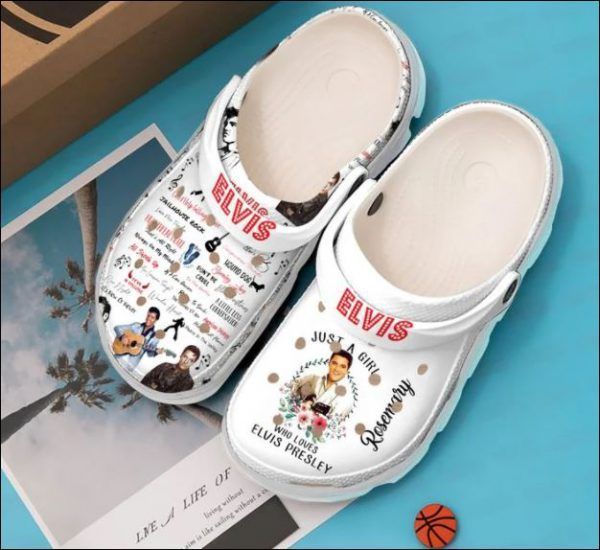 Personalized Just A Girl Who Loves Elvis Presley Clogs Clog Shoes