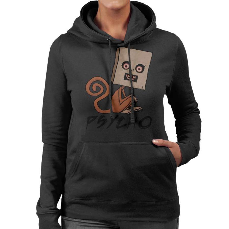 Sack Monkey Psycho Women’s Hooded Sweatshirt