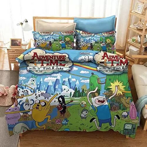 Adventure Time #1 Duvet Cover Quilt Cover Pillowcase Bedding Set Bed Linen Home Decor