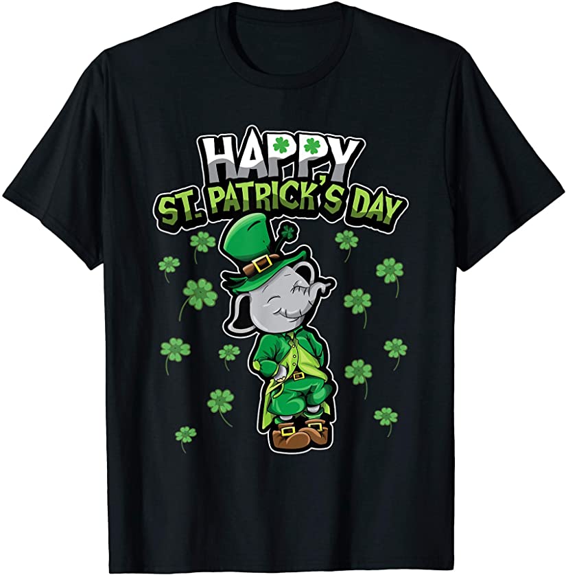 Leprechaun Elephant – Sweet Shamrock Animals T-Shirt