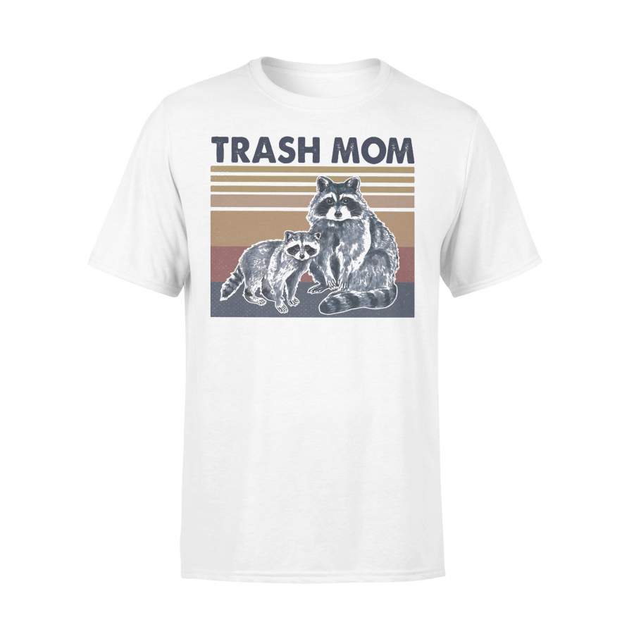 Raccoon Trash Mom Vintage Retro T-shirt