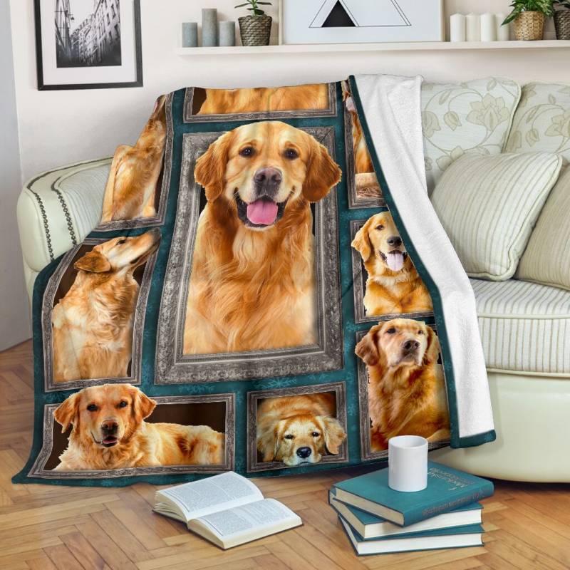 A BC-BLANKET – DOGS – 3D GOLDEN RETRIEVER