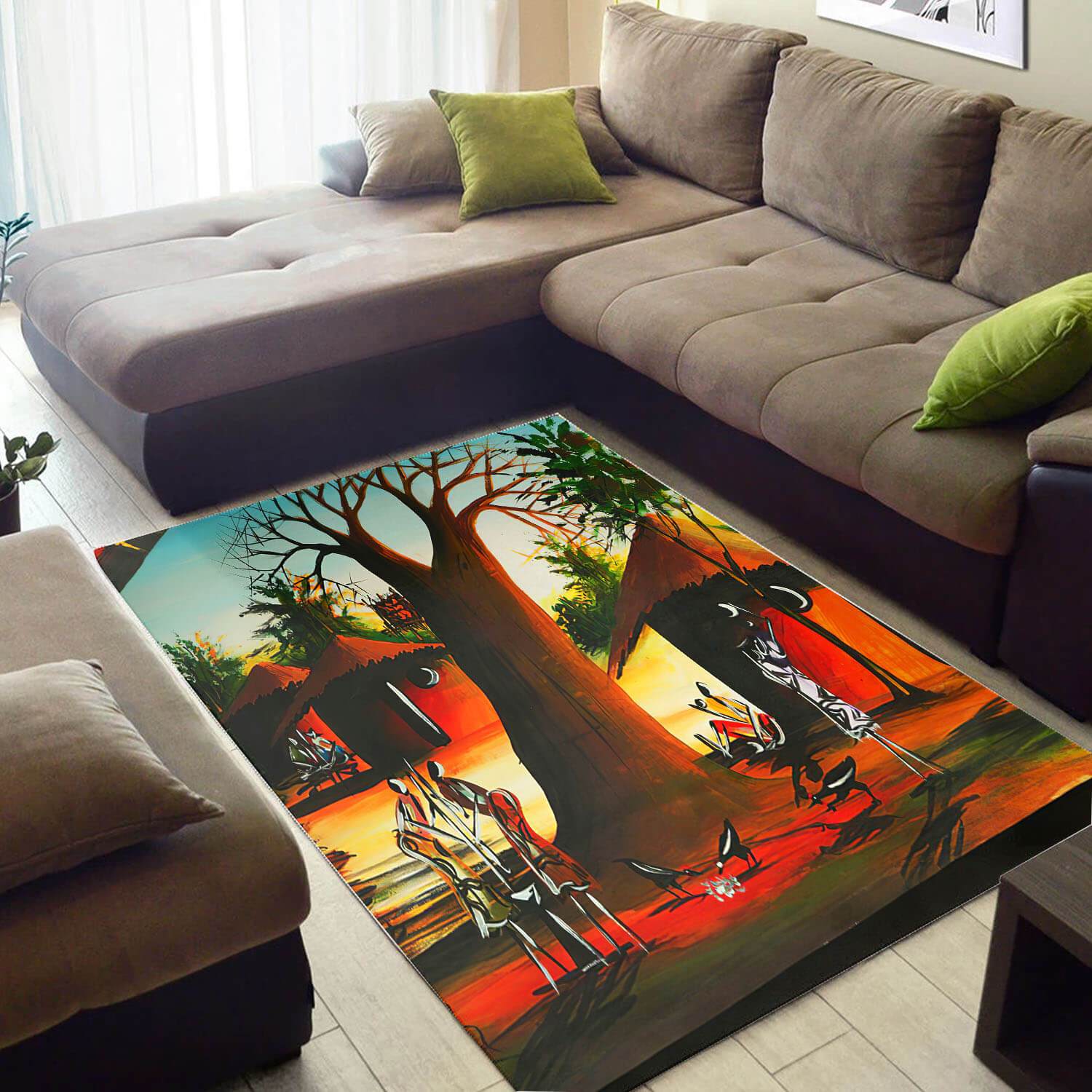 Inspired African American Rug Amazing Afrocentric Art African Style Area Rug African Room Decor WBG3069