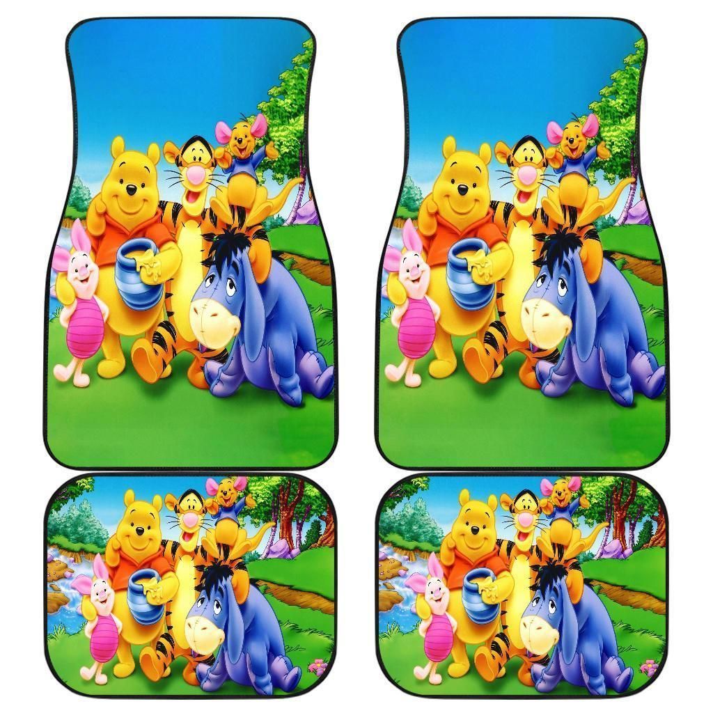 Pooh And Friends Family Cartoon Car Floor Mats 191030 Personalized Car Seat Floor Mat Custom Print