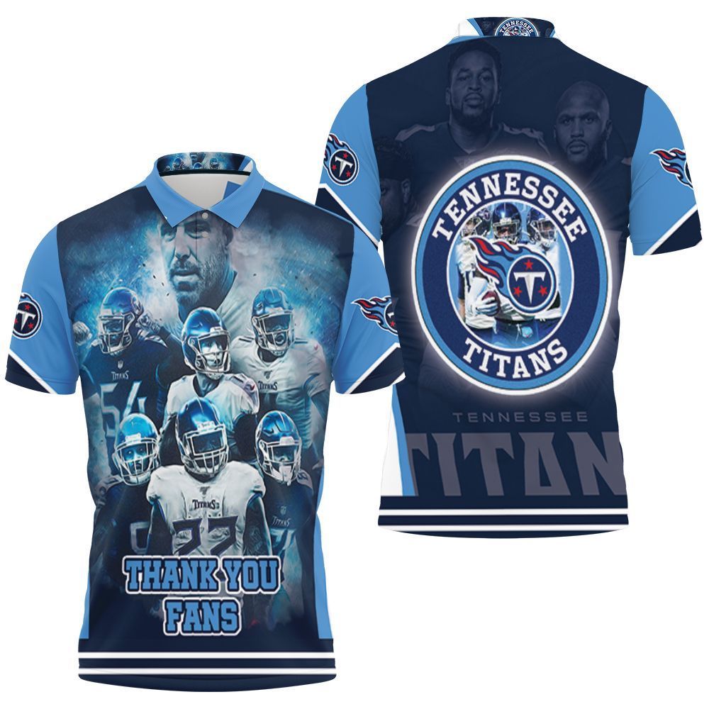 2021 South Division Tennessee Titans 3D Polo Shirt All Over Print Jersey