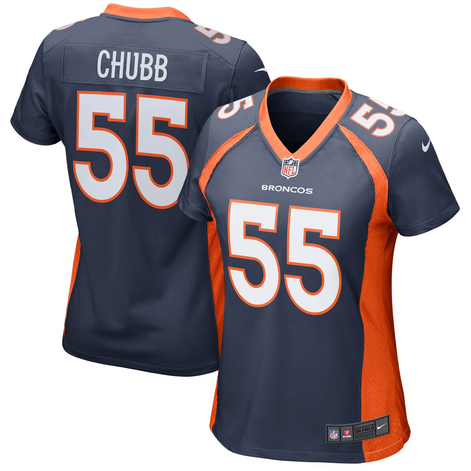 Bradley Chubb Denver Broncos Womens Game Jersey – Navy NFL