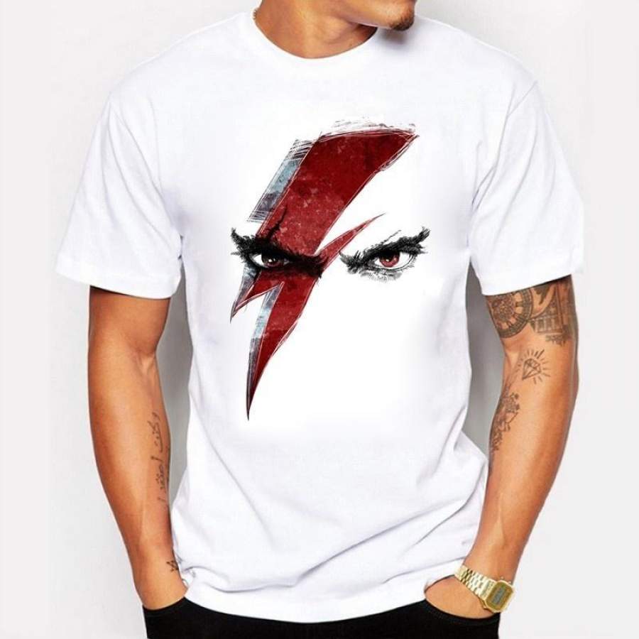 New Arrivals Fashion Rock David Bowie Vintage T-Shirt Men’S Star Bowie T Shirt Summer High Quality Hipster Cool Male Tops Tee