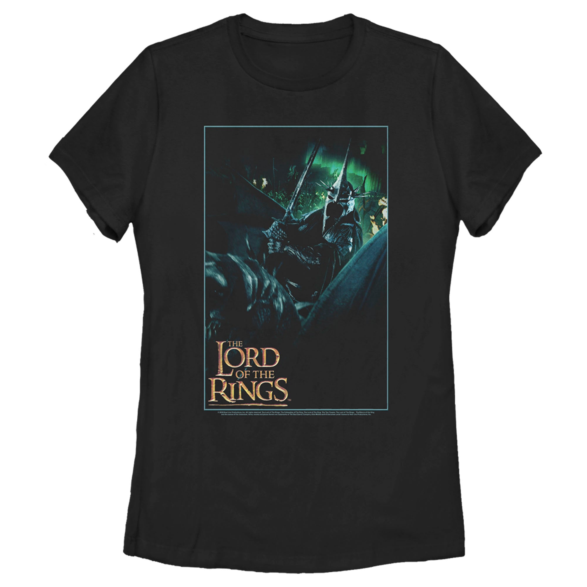 The Lord Of The Rings Women’S Fellowship Of The Ring Witch-King Of Angmar Movie Poster  T-Shirt