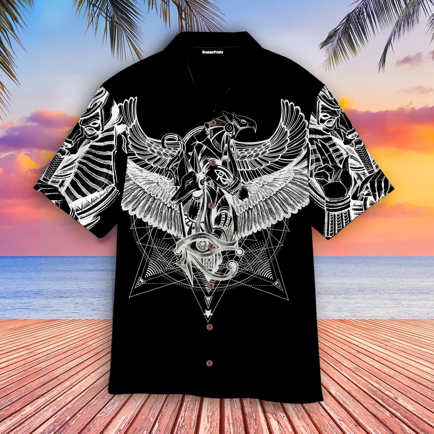 Egyptian Gods Ancient Tattoo Hawaii Shirt For Men Women Adult Ha95565