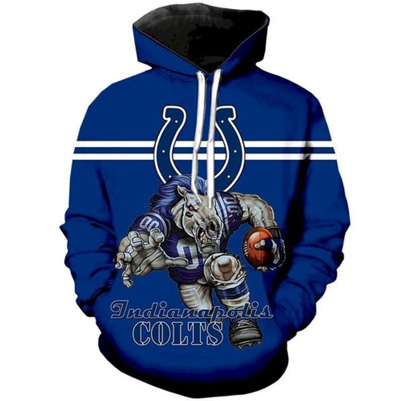 Football Fans Shirt Hoodie Indianapolis Colts 3D Hoodie Hu25 Hoodie 3D Pullover Zip Hoodie 3D