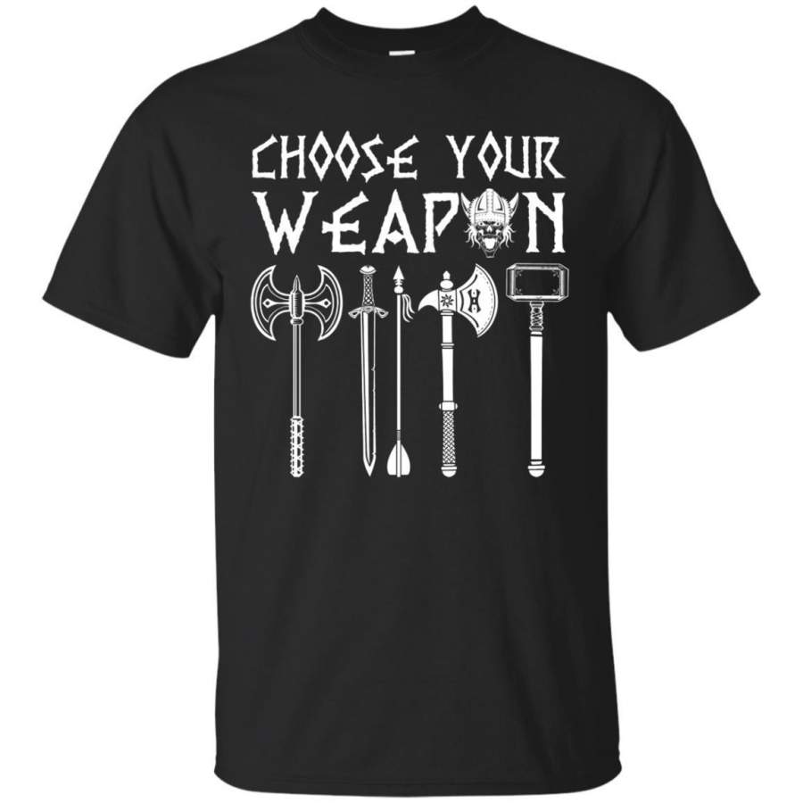 AGR Choose Your Weapon Viking Odin Shirt