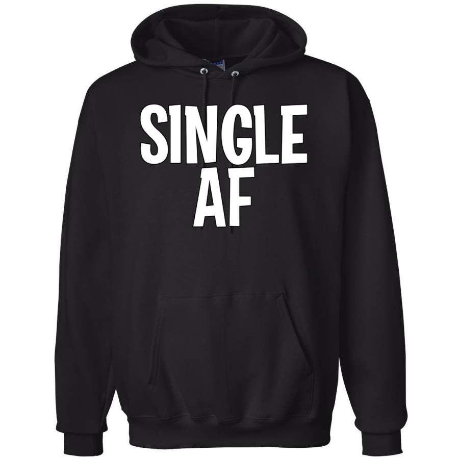 Single AF Classic Retro Valentine’s Day Hooded Sweatshirt Graphic Hoodie