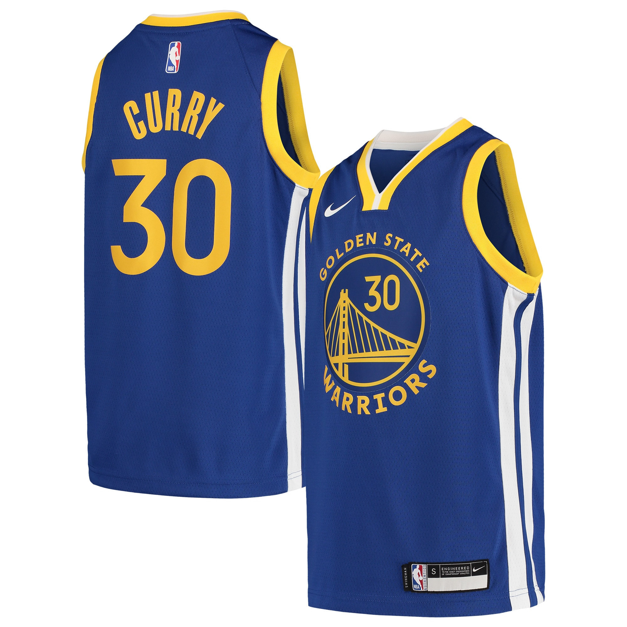 Stephen Curry Golden State Warriors Team Swingman Jersey – Icon Edition – Royal NBA