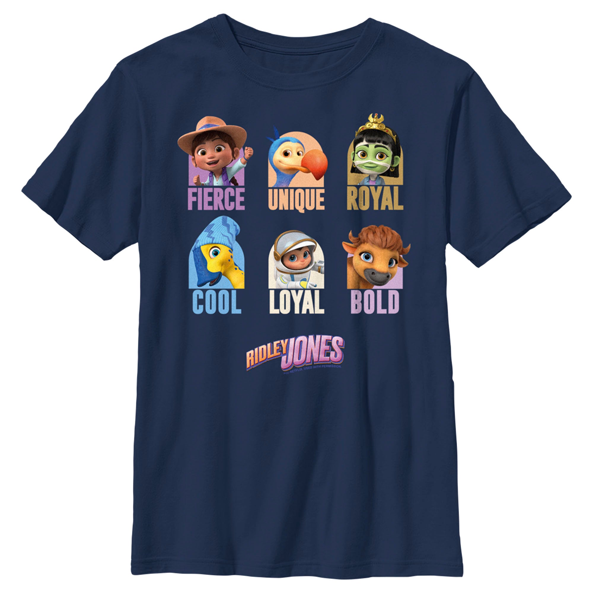 Boy’S Ridley Jones Eyes Team Characteristics T-Shirt