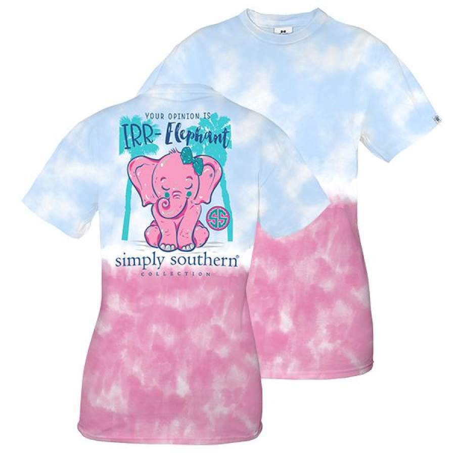 Simply Southern Preppy Irr Elephant Tie Dye T-Shirt