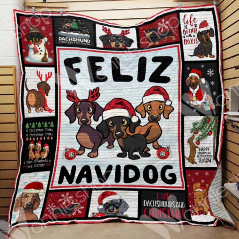 Dachshund Christmas Blanket NOV2902 82O36