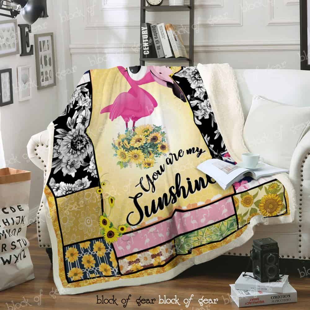 You Are My Sunshine – Flamingo Sofa Throw Blanket D266