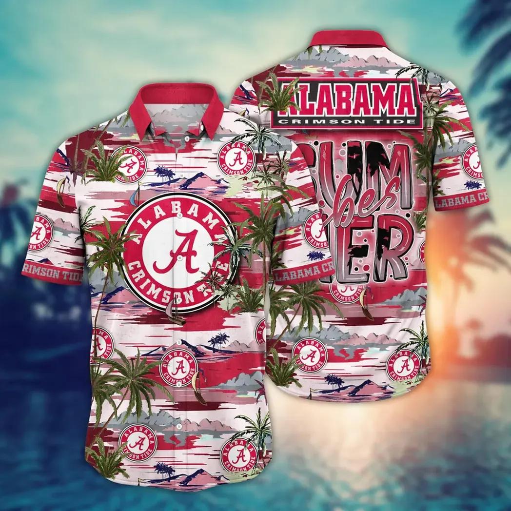 Alabama Crimson Tide Ncaa Flower Aloha Hawaiian Shirt 8, Ncaa Hawaiian Shirt