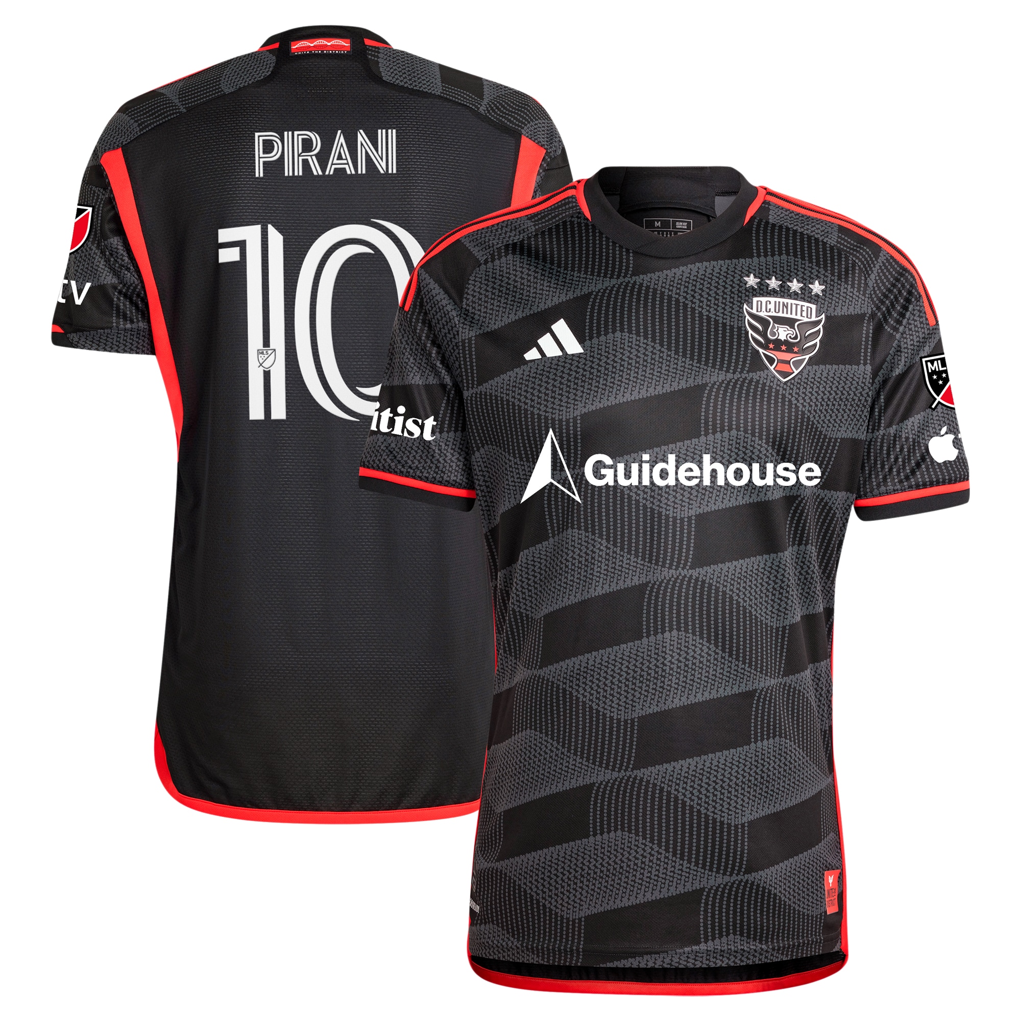 Gabriel Pirani D.C. United 2024 The Icon Kit Authentic Player Jersey  Black