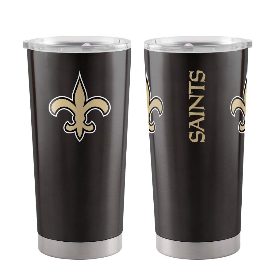 New Orleans Saints Premium Travel Stainless Steel Insulated Tumbler Cup Ultra Black