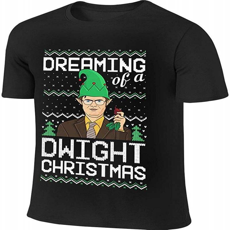 Btve Dreaming Of A Dwight Christmas Office Ugly Christmas Leisure Shirt