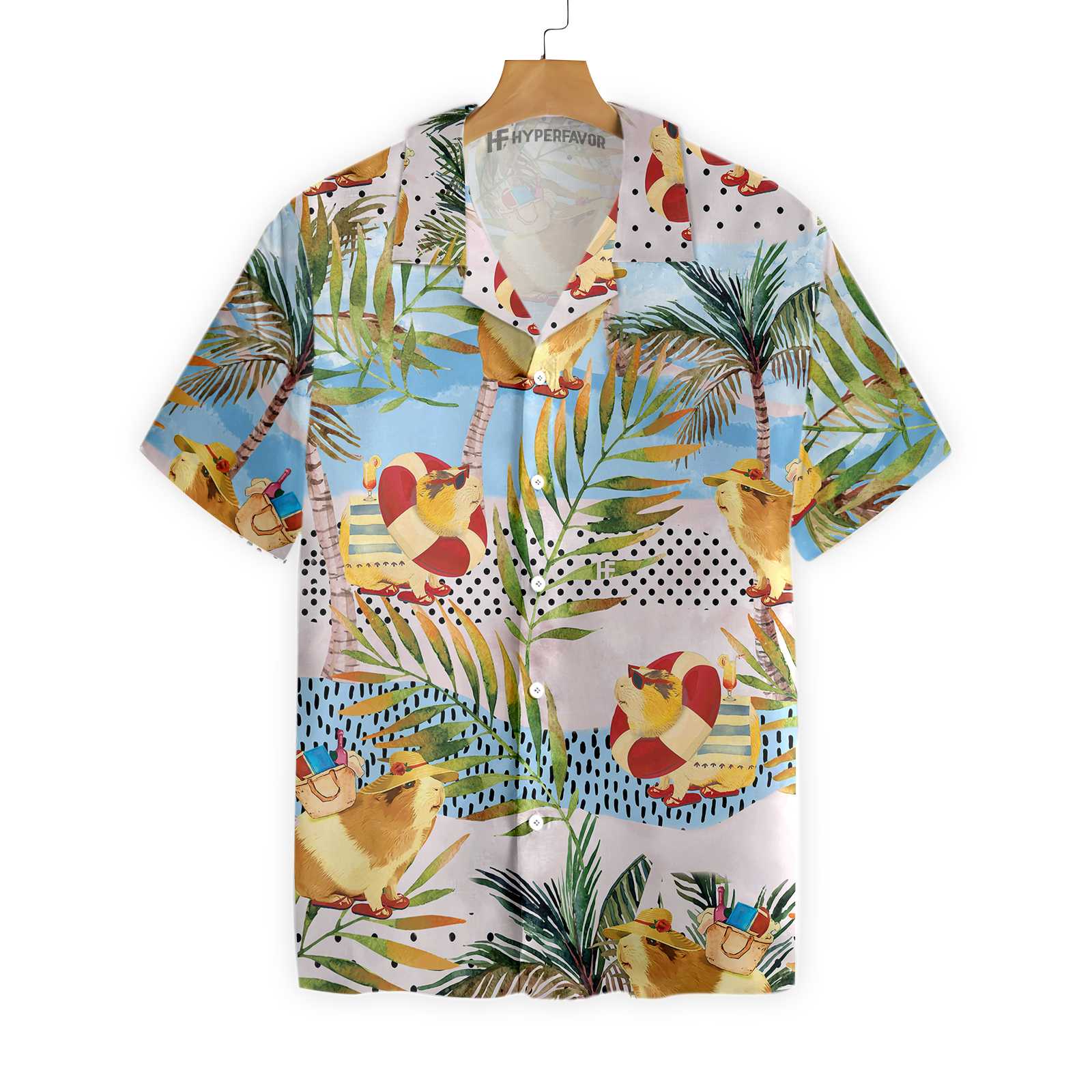 Guinea Pig On The Beach Hawaii Shirt Ha22808