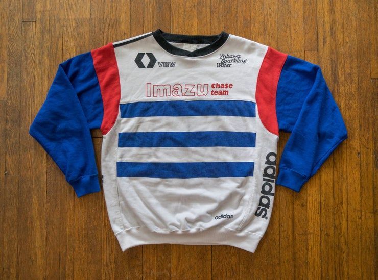 Vintage Rare Cycling Imazu Racing Chase Team Pullover S Yokawa Sparkling Water View 80S Shirt