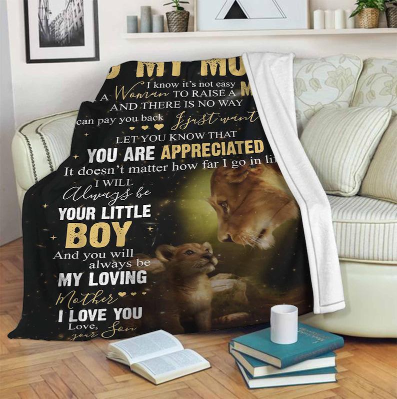 To My Mom Blanket, Fleece Blanket, Mink Blanket, Sherpa Blanket,Gift For Mom Family Home Decor Bedding Couch Sofa Soft And Comfy Cozy