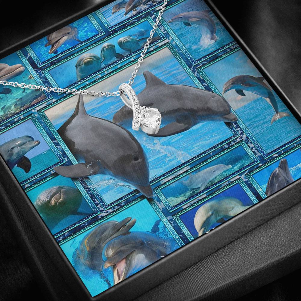 Custom Necklace Dolphin 3D Necklace – Happy Birthday Son & Daughter