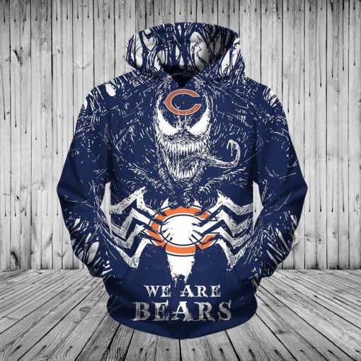 Chicago Bears 3 D Hoodie V82 Gift For Fan Football Lovers