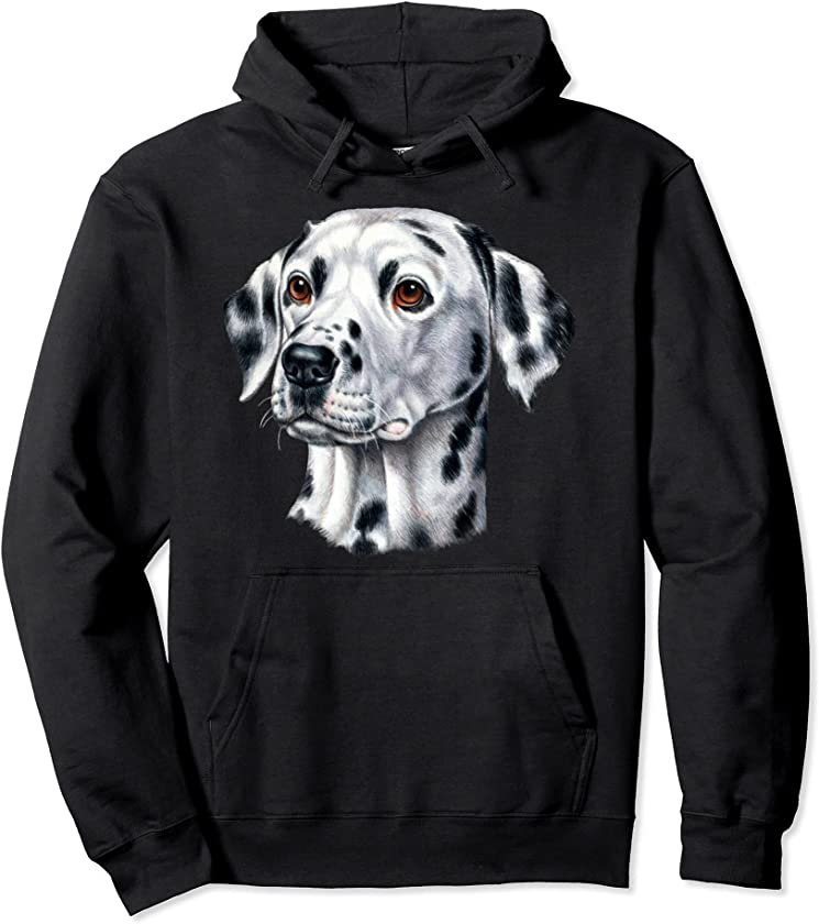 Dog Dalmatian Puppy Picture Loves Dogs Pets Pullover Hoodie