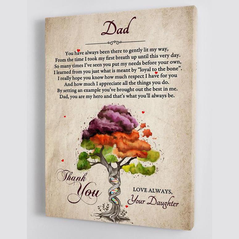 To My Dad You That’S What You’Ll Always Portrait Poster And Canvas Gift For Dad Home Decor Wall Art Visual Art