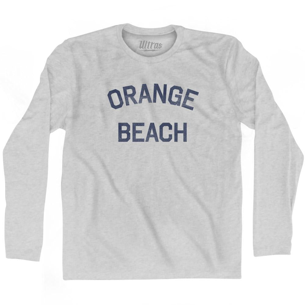 Alabama Orange Beach Adult Cotton Long Sleeve Vintage T-shirt