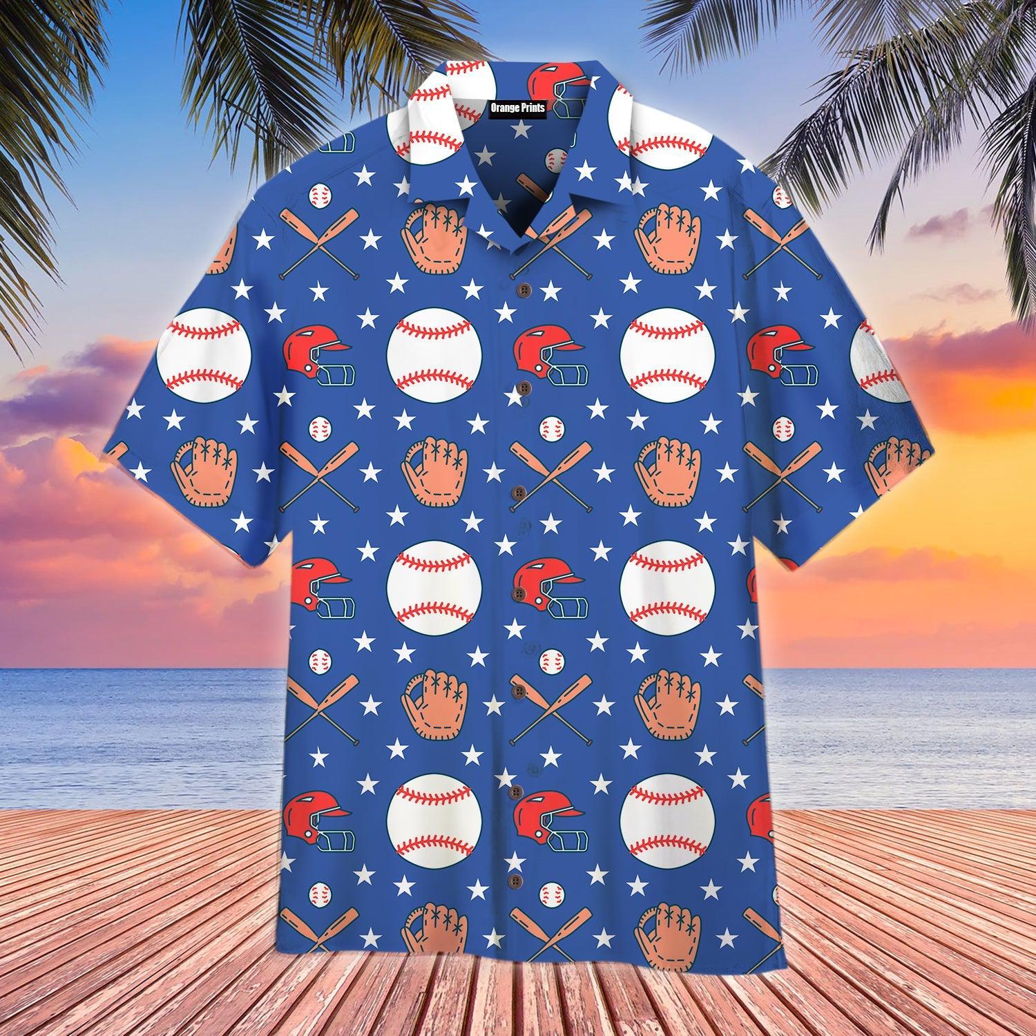 Blue Softball Game Hawaii Shirt For Men Women Ha99917