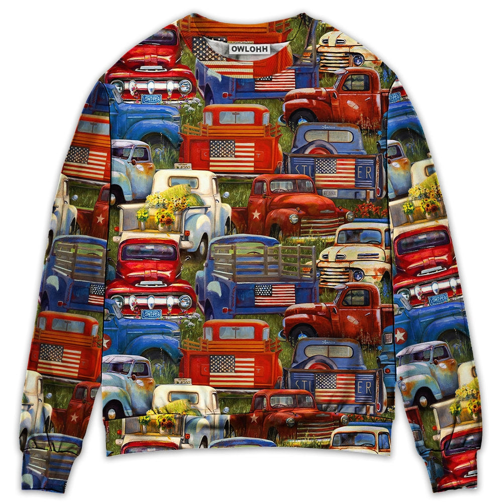 Truck Amazing Packed Trucks – Sweater  – Ugly Christmas Sweaters  – Owl Ohh