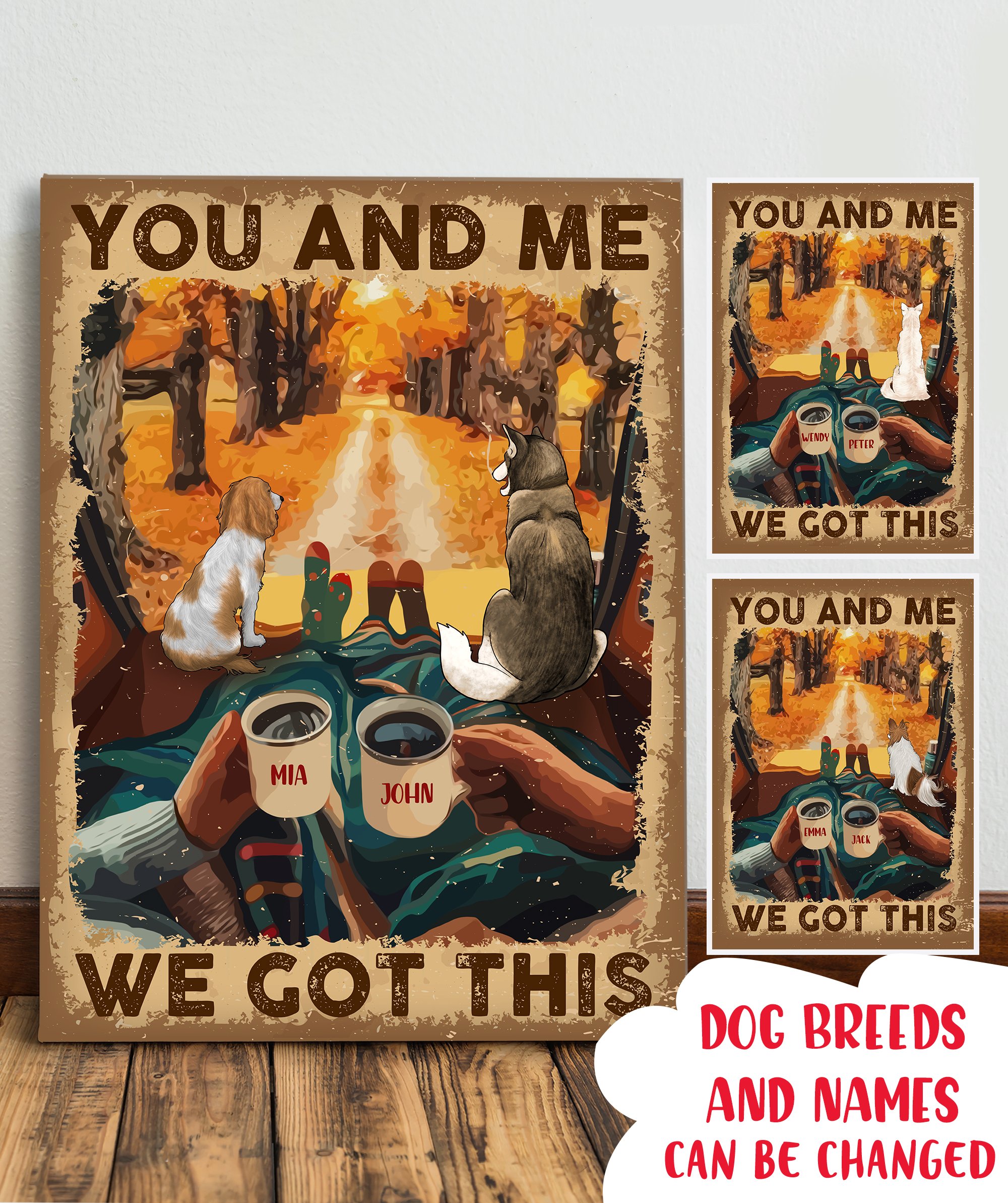 You And Me We Got This – Personalized Custom Canvas