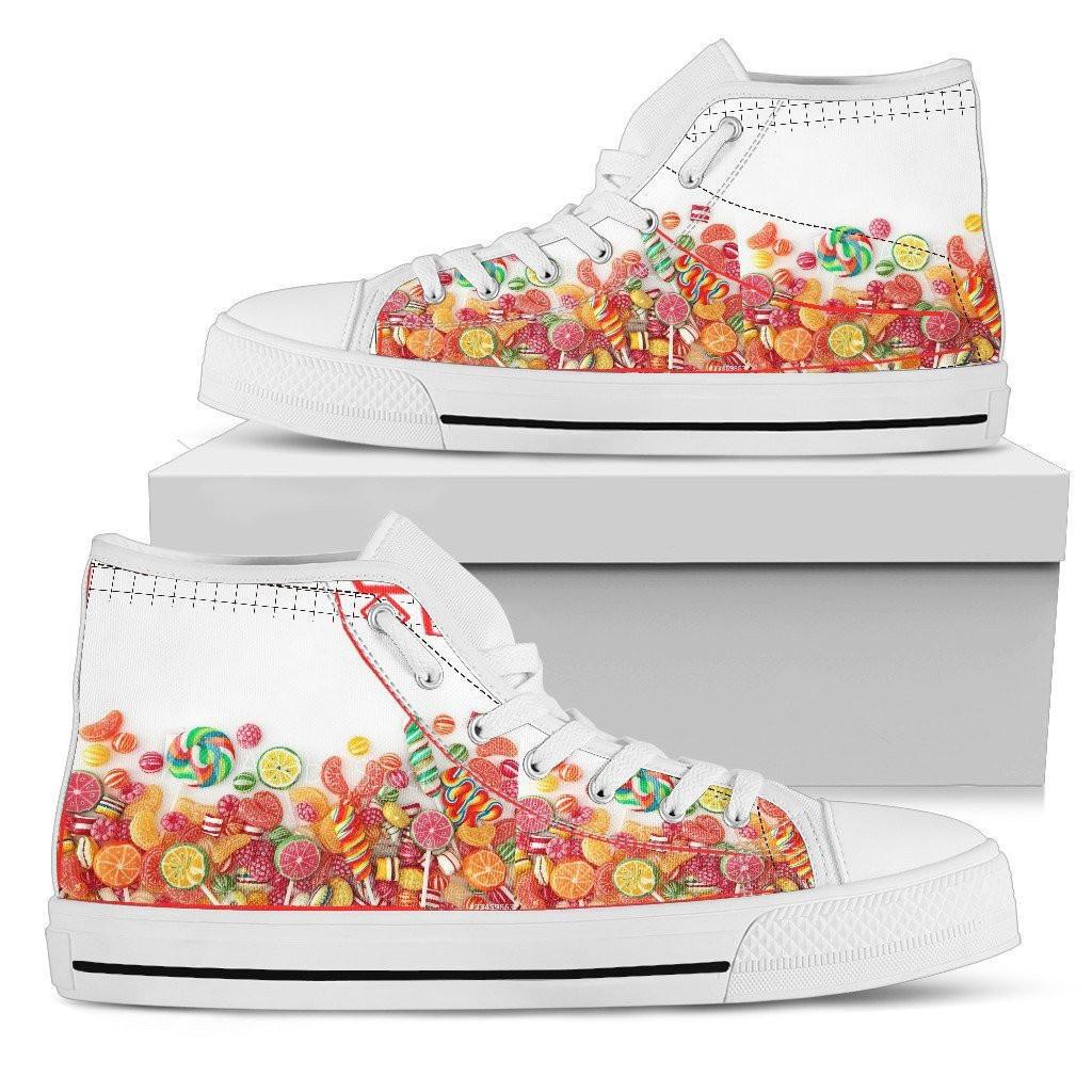 Caramelle Candy Sweet All Overt Print High Top Sneakers