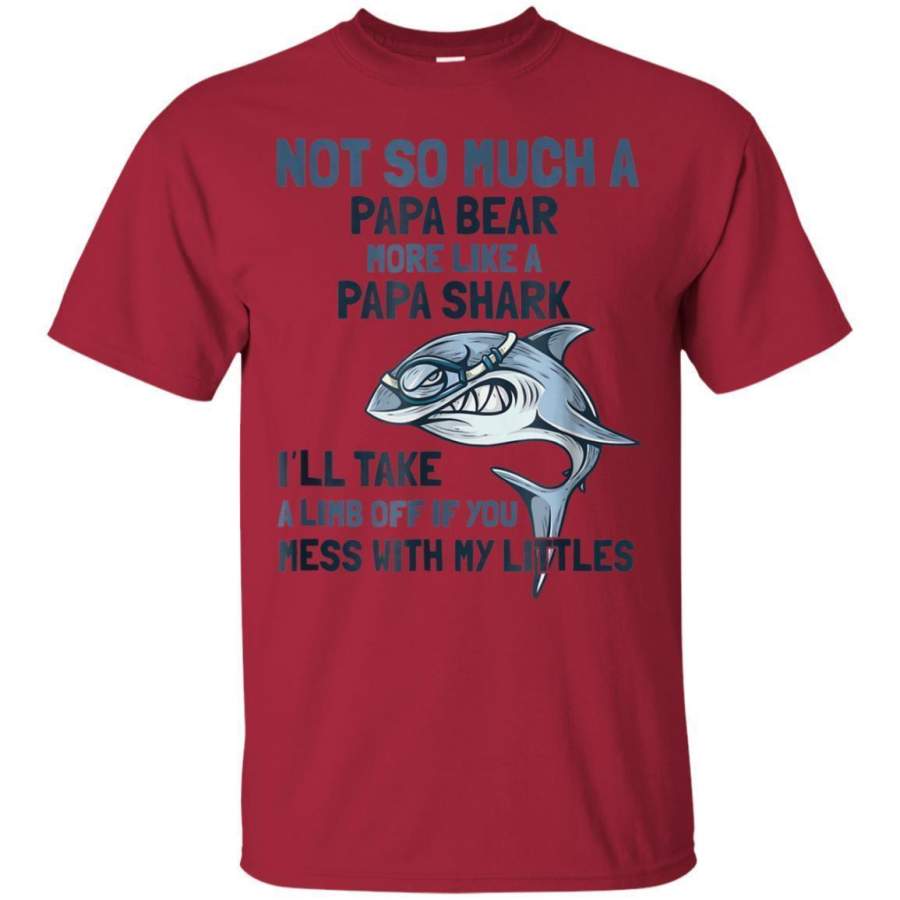 AGR Matching Family Father Day Gift More Like Papa Shark Shirt Jaq T-shirt