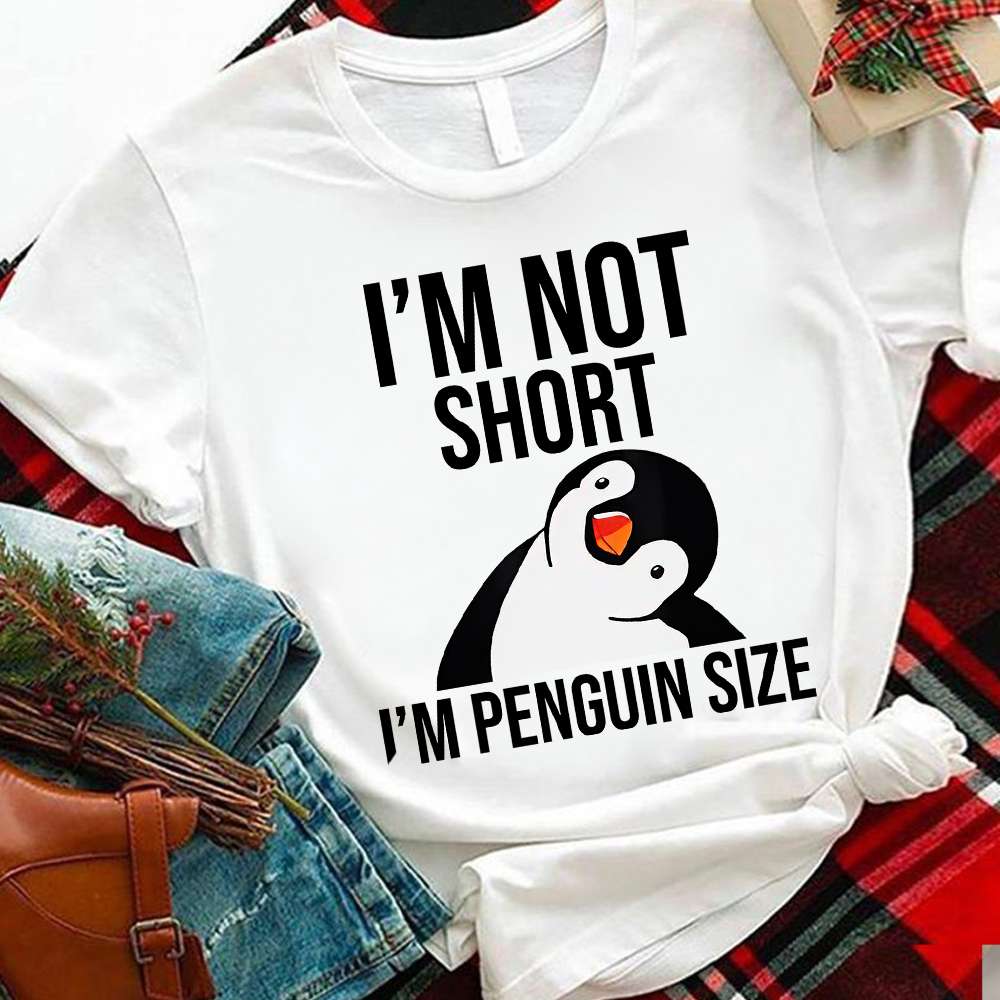 Penguin I Am Not Short Thaz2510025Z Light Classic T Shirt