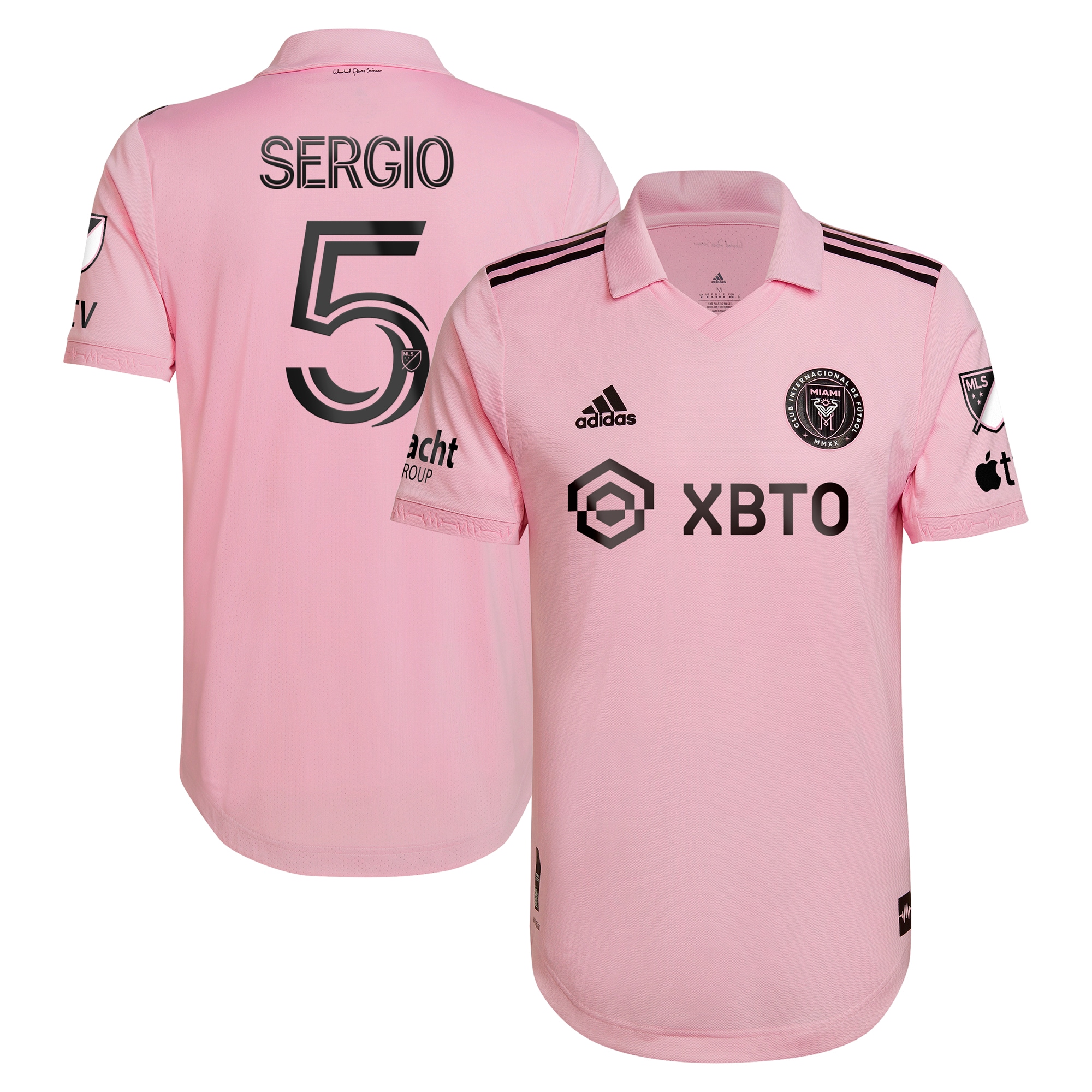 Sergio Busquets Inter Miami CF 2023 The Heart Beat Kit Authentic Player Jersey – Pink