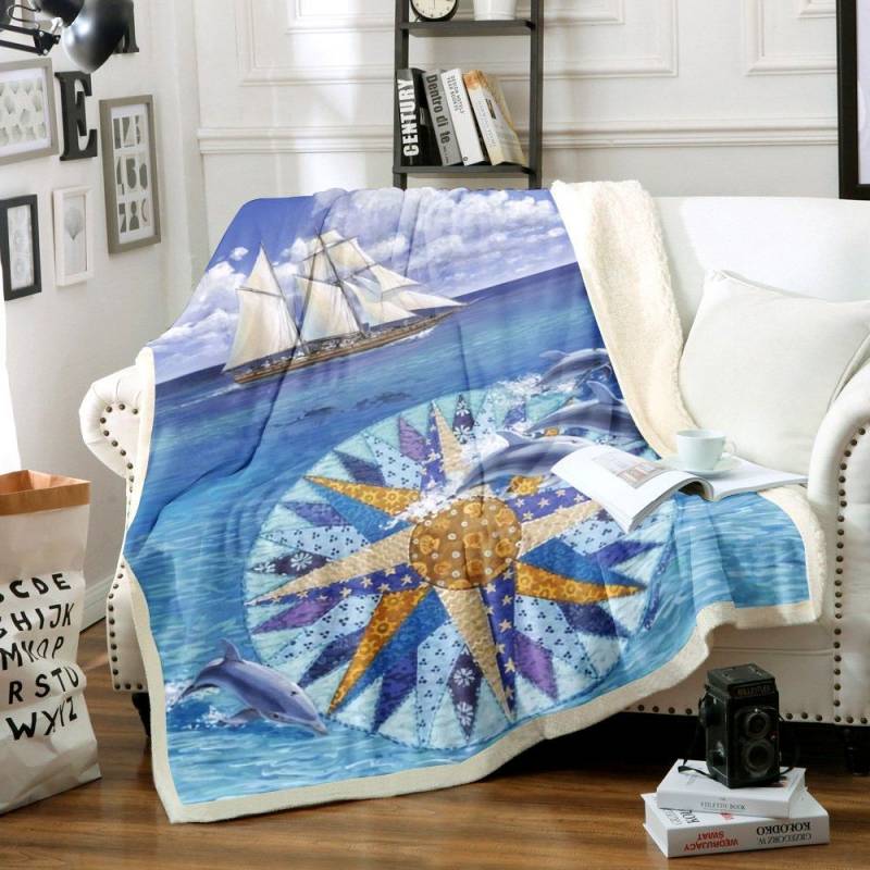 Dolphin NN2211053TT Sherpa Fleece Blanket