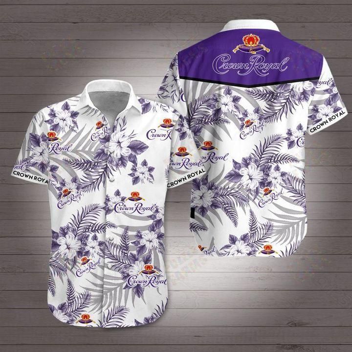 Crown Royal Canadian Whisky Hawaii Shirt White Men Women Beach Wear Short Sleeve Ha69876